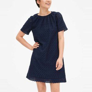 gap eyelet shift dress